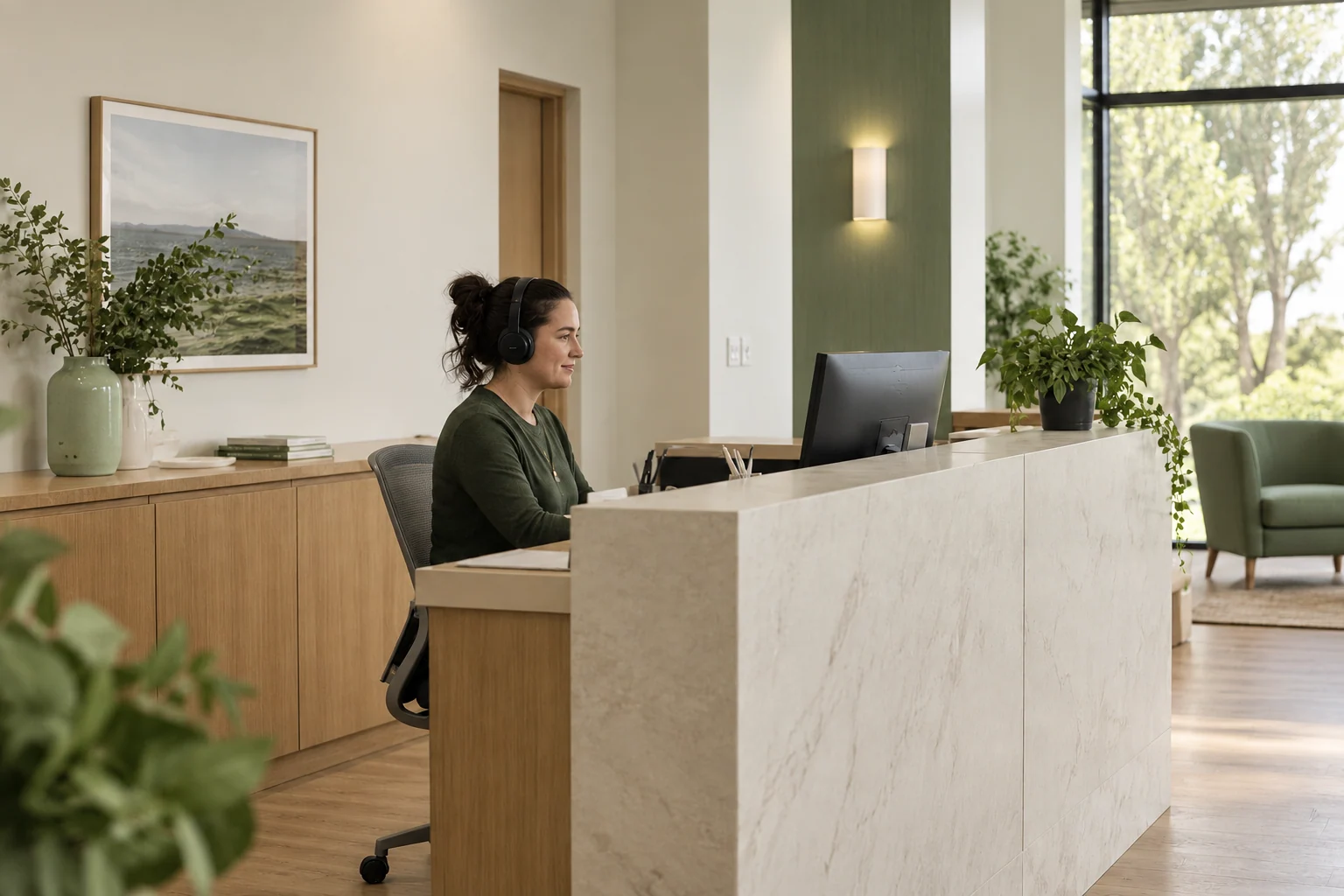 Illustrative practice setting for front office.
