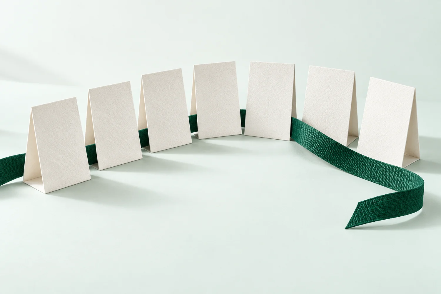 Paper and green ribbon illustration for recalls.